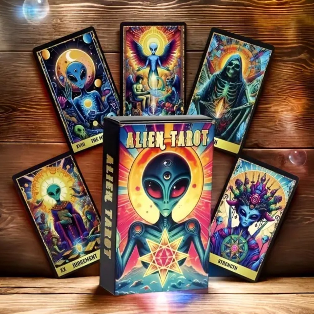 Alien Tarot Deck: Cosmic Wisdom & Extraterrestrial Guidance Oracle Mystic Cards